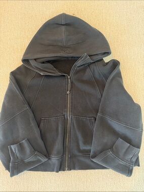 lululemon athletica Black Full-Zip Hooded Sweatshirt